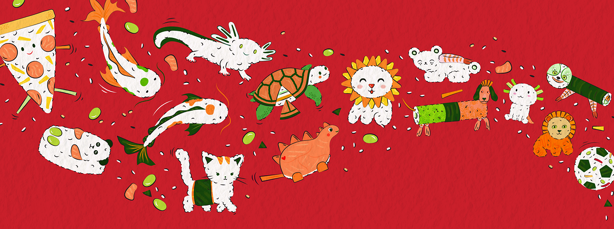 Sushi Squad Sushi characters